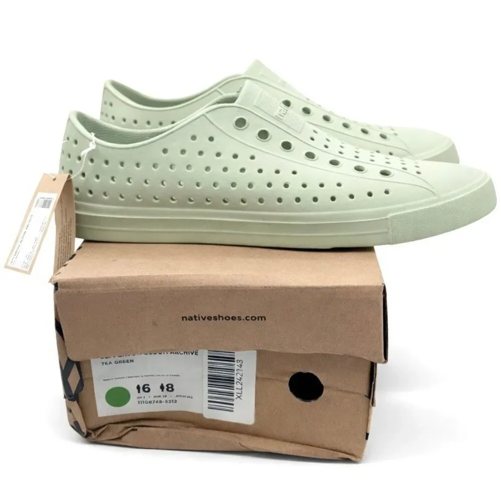 Native Jefferson Bloom Unisex Slip-On Water Shoes Green Tea  W6 M8 Lightweight